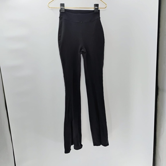 Alo Yoga Airbrush 7/8 High Waist Flutter Legging Black Stretch Women's Size XS - Picture 5 of 11